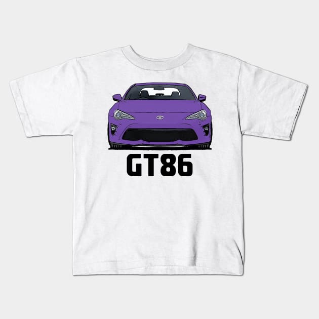 Toyota GT86/Subaru BRZ - Purple Kids T-Shirt by Woreth